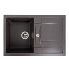 Гранітна мийка для кухні Platinum 7850 TROYA матовий Гренадін
