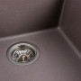 Гранітна мийка для кухні Platinum 4040 RUBA матова Дюна