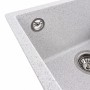 Гранітна мийка для кухні Platinum 4040 RUBA матовий топаз