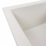 Гранітна мийка для кухні Platinum 7843 SOLID матова Білосніжна