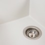 Гранітна мийка для кухні Platinum 7843 SOLID матова Білосніжна