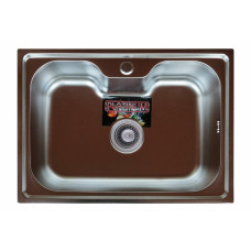 Кухонна мийка з нержавіючої сталі Platinum САТИН 6043 (0,8/180 мм)