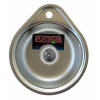 Кухонна мийка з нержавіючої сталі Platinum ДЕКОР 4539 (0,6/170 мм)