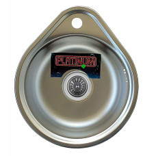 Кухонна мийка з нержавіючої сталі Platinum ДЕКОР 4539 (0,6/170 мм)