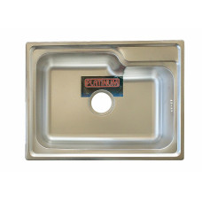 Кухонна мийка з нержавіючої сталі Platinum ДЕКОР 5845 (0,8/180 мм)