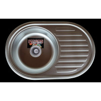 Кухонна мийка з нержавіючої сталі Platinum 7750 САТИН (0,8/180 мм)