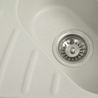 Гранітна мийка для кухні Platinum 9250UW LARGO глянець Біла