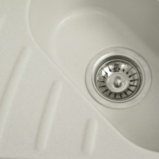 Гранітна мийка для кухні Platinum 9250UW LARGO глянець Біла