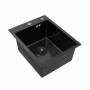 Мийка для кухні Platinum Handmade PVD чорна 400х500х220 (товщина 3,0/1,5 мм + корзина та дозатор в комплекті)
