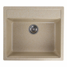 Гранітна мийка для кухні Platinum 5751 NIKA глянець Беж