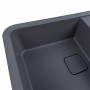 Гранітна мийка для кухні Platinum 7850 CUBE матова Сірий мусон