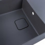Гранітна мийка для кухні Platinum 7850 CUBE матова Сірий мусон