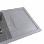 Гранітна мийка для кухні Platinum 7850 TROYA матова Сіра