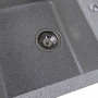 Гранітна мийка для кухні Platinum 7850 TROYA матова Сіра