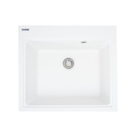 Мийка гранітна Platinum 5852 VESTA матова Білосніжна