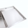 86*50 L Мийка нержавійка Platinum Handmade (квадратний сифон 3,0/1,0)