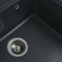 Гранітна мийка для кухні Platinum 5852 VESTA матова Антрацит
