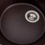 Гранітна мийка для кухні Platinum 5847 ONYX матова (шоколад)