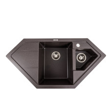 Гранітна мийка для кухні Platinum 9950 PANDORA матовий Гренадін