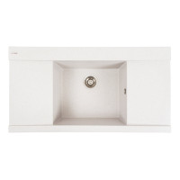 Гранітна мийка для кухні Platinum 9651 ATLAS матовий Топаз