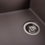 Гранітна мийка для кухні Platinum 6250 ZIRKONE матова Дюна