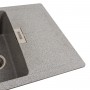 Гранітна мийка для кухні Platinum 6250 ZIRKONE матовий сірий
