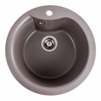 Гранітна мийка для кухні Platinum 480 TURAS матова Дюна