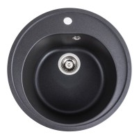 Гранітна мийка для кухні Platinum 510 LUNA матовий Моріон