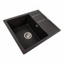 Гранітна мийка для кухні Platinum 5851 ARIA матовий Моріон