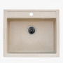 Гранітна мийка для кухні Platinum 5850 IRENA глянець Беж