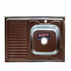 Кухонна мийка з нержавіючої сталі Platinum 8060 R ПОЛІРОВКА (0,7/160 мм)