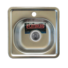 Кухонна мийка з нержавіючої сталі Platinum ДЕКОР 3838 (0,6/160 мм)