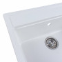 Гранітна мийка для кухні Platinum 5751 NIKA глянець Білосніжна