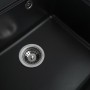 Гранітна мийка для кухні Platinum 5852 VESTA матова Чорна