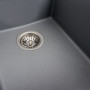 Гранітна мийка для кухні Platinum 4150 SOKIL матова (сірий металік)