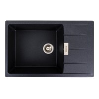 Гранітна мийка для кухні Platinum 7850 ROMA матовий Карбон