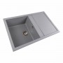 Гранітна мийка для кухні Platinum 7950 Selena матова Сірий металік