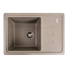 Гранітна мийка для кухні Platinum 6243 LIANA матовий Титан