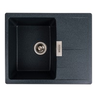 Гранітна мийка для кухні Platinum 6250 ZIRKONE матовий антрацит
