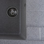 Гранітна мийка для кухні Platinum 6550 INTENSO матова Сіра
