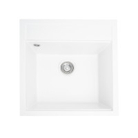 Гранітна мийка для кухні Platinum 5149 FIESTA матова Білосніжна