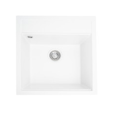 Гранітна мийка для кухні Platinum 5149 FIESTA матова Білосніжна