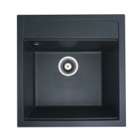 Гранітна мийка для кухні Platinum 5149 FIESTA матова Антрацит