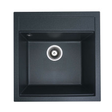 Гранітна мийка для кухні Platinum 5149 FIESTA матова Антрацит