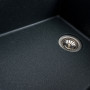 Гранітна мийка для кухні Platinum 7749 ROMA матова (антрацит)