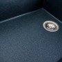 Гранітна мийка для кухні Platinum 8650 DIAMOND матова (антрацит)