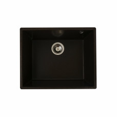 Гранітна мийка для кухні Platinum 5444 OASIS матова Шоколад