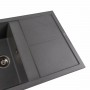 Гранітна мийка для кухні Platinum 7950 Selena матова Сірий мусон