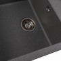 Гранітна мийка для кухні Platinum 7950 Selena матова Сірий мусон