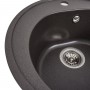 Гранітна мийка для кухні Platinum 510 LUNA матовая Гренадін